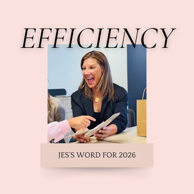 Jess's Word for 2026: Efficiency